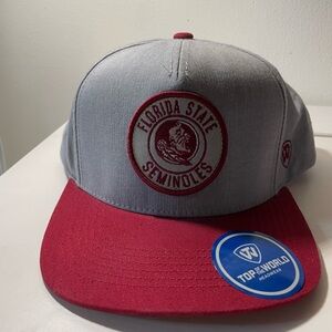 Top of the World Florida State Seminoles Hat - Gray and Red